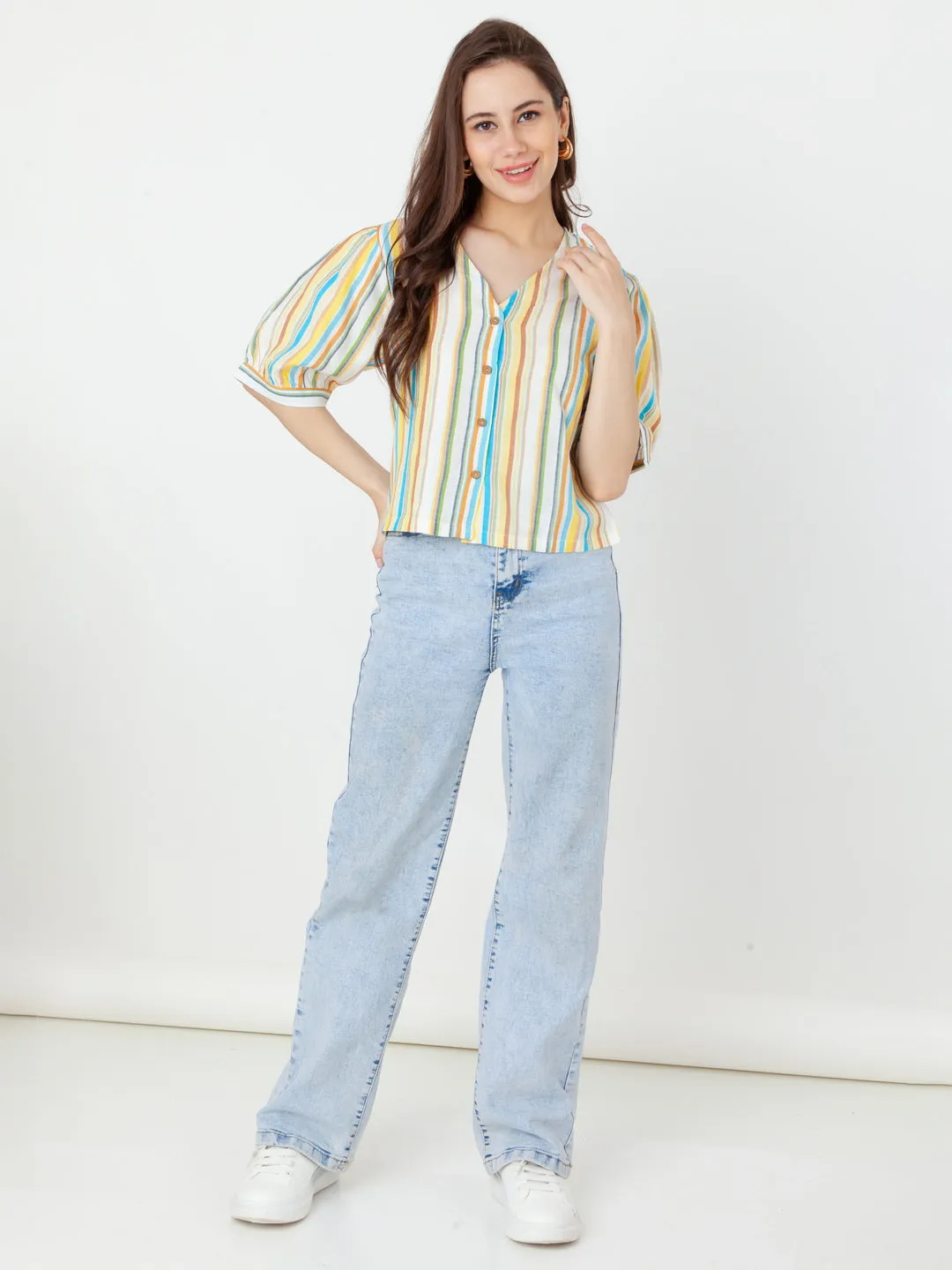 Multi Striped Regular Top