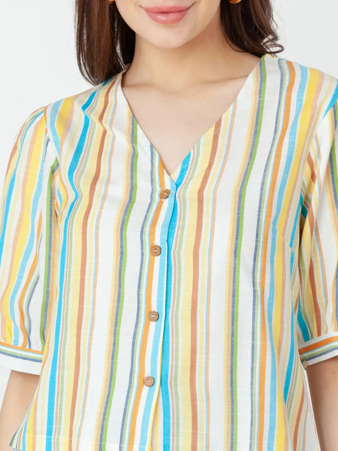 Multi Striped Regular Top