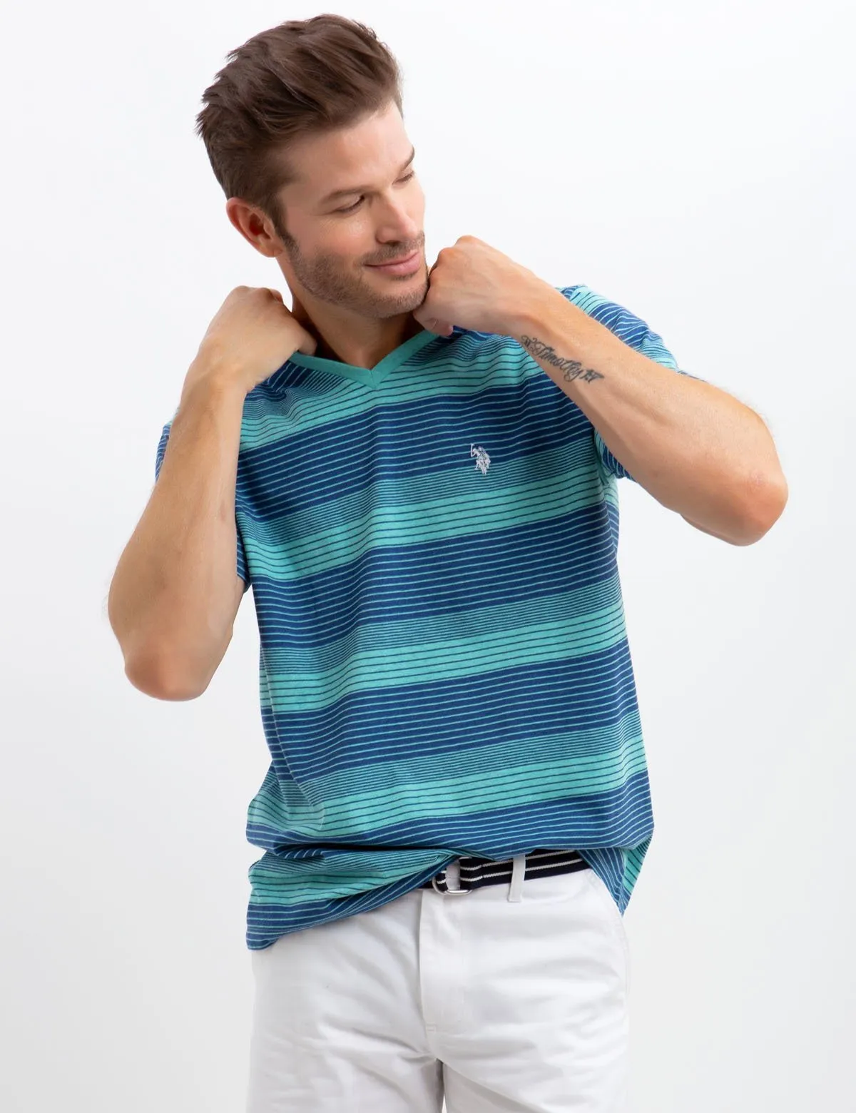 MULTI STRIPED T-SHIRT