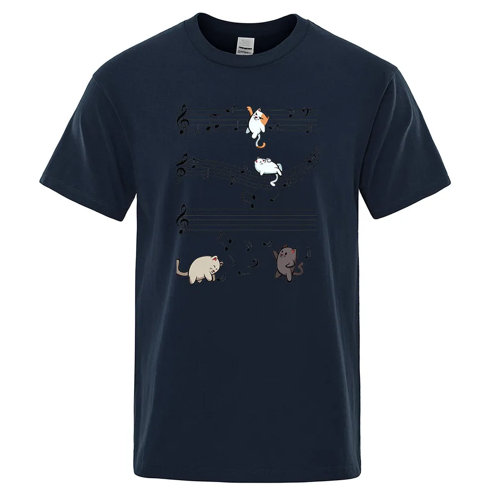 Musical Cats Musical Notes Male Clothes