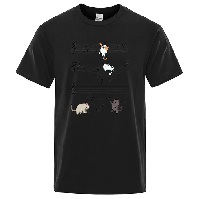 Musical Cats Musical Notes Male Clothes