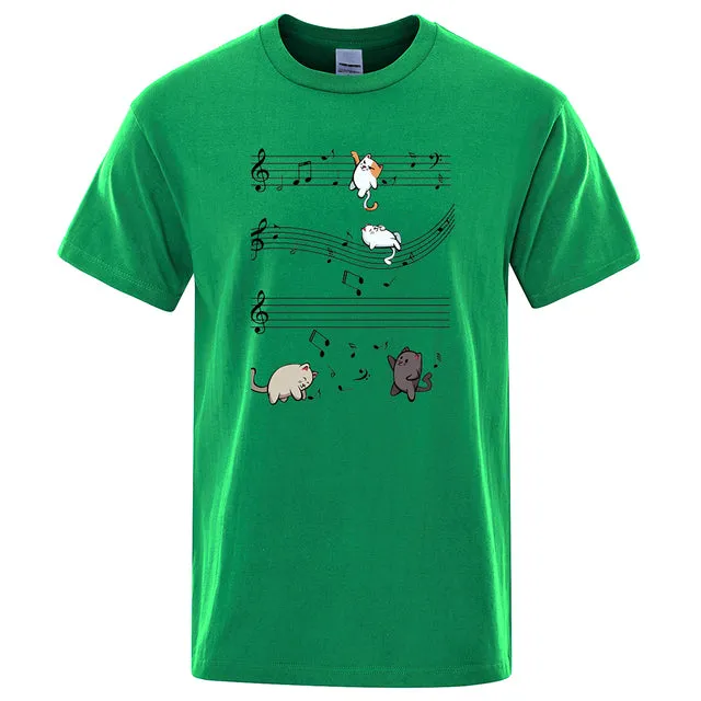 Musical Cats Musical Notes Male Clothes