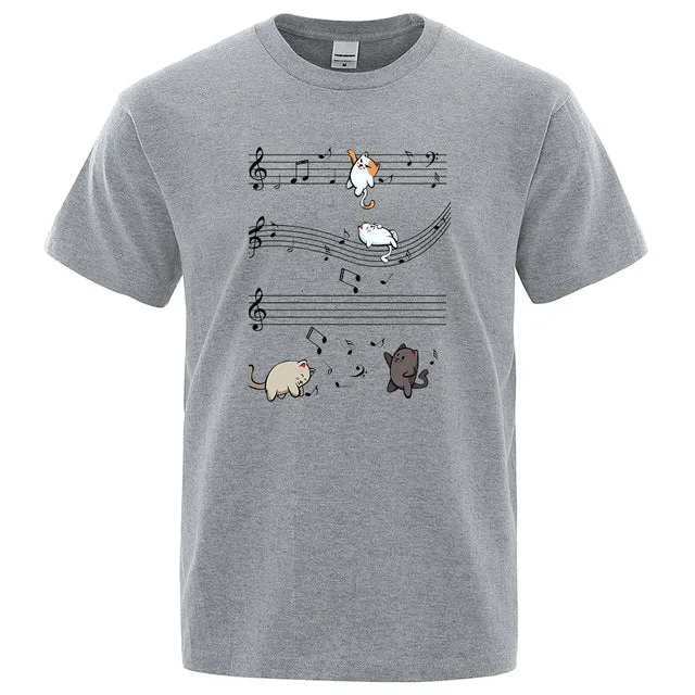 Musical Cats Musical Notes Male Clothes