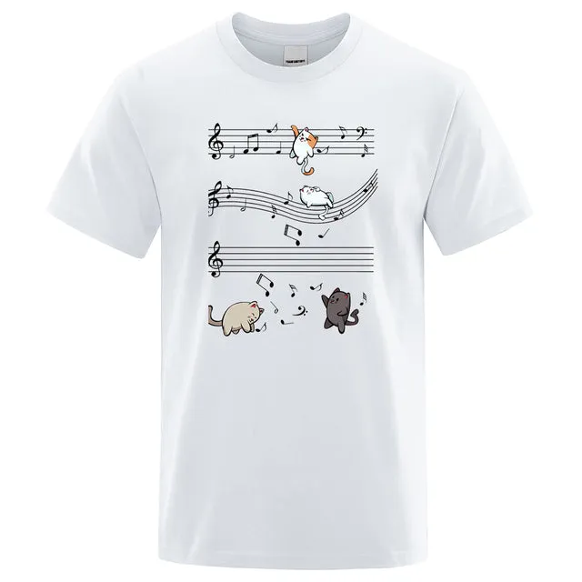 Musical Cats Musical Notes Male Clothes