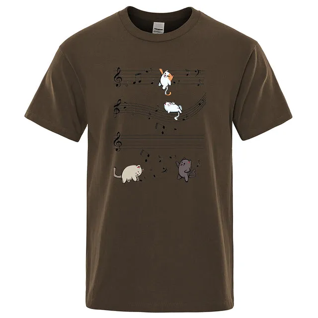 Musical Cats Musical Notes Male Clothes