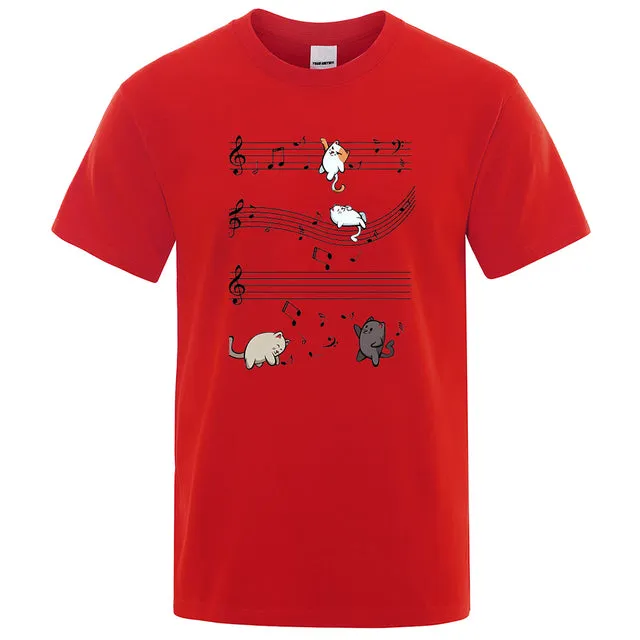 Musical Cats Musical Notes Male Clothes