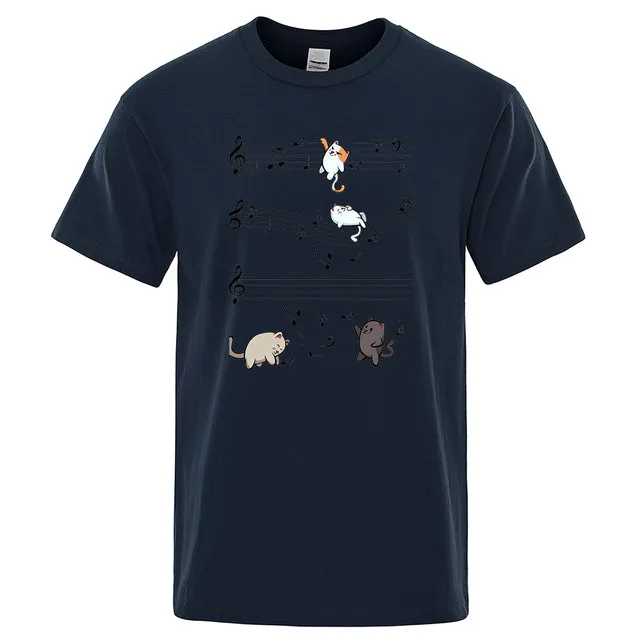 Musical Cats Musical Notes Male Clothes