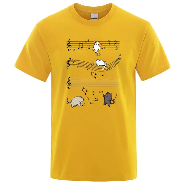 Musical Cats Musical Notes Male Clothes
