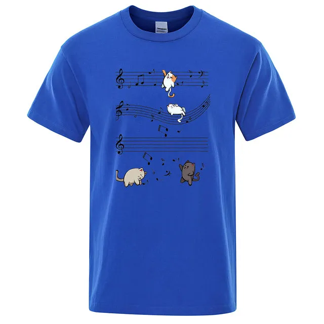 Musical Cats Musical Notes Male Clothes