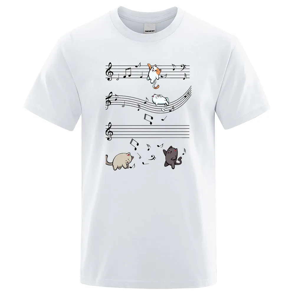 Musical Cats Musical Notes Male Clothes