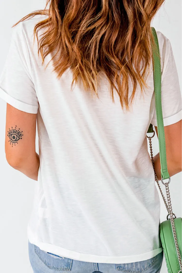 NASHVILLE TENNESSEE Cuffed Tee Shirt