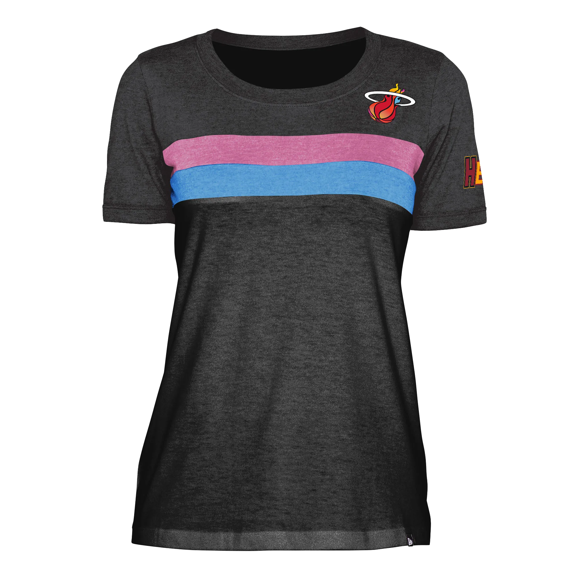 New Era Miami HEAT Mashup Striped Women's Tee