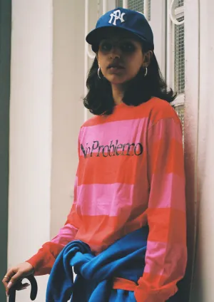 NO PROBLEMO - NO PROBLEMO STRIPED LS TEE RED