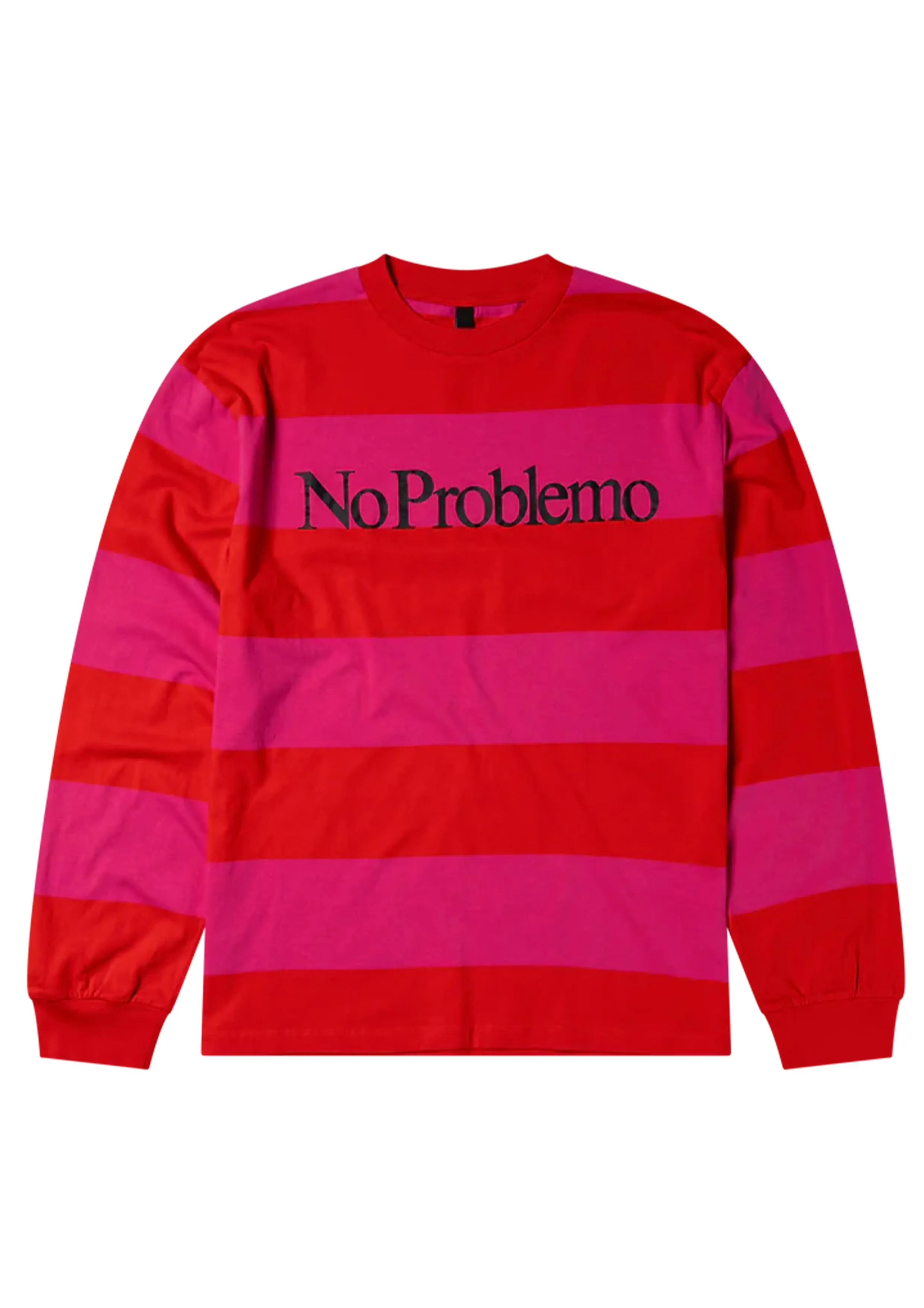NO PROBLEMO - NO PROBLEMO STRIPED LS TEE RED