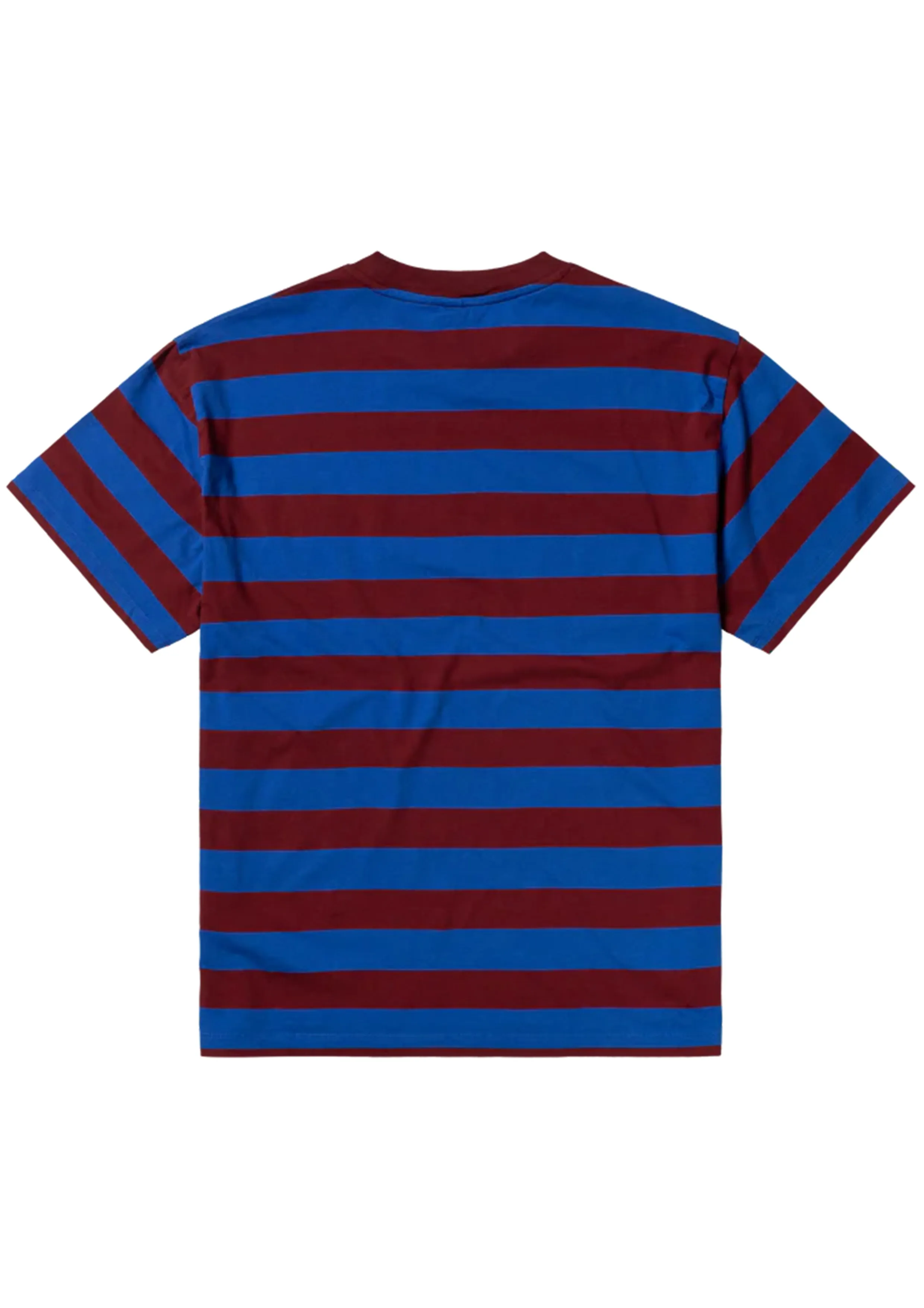 NO PROBLEMO - NO PROBLEMO STRIPED SS TEE BURGUNDY / MULTI