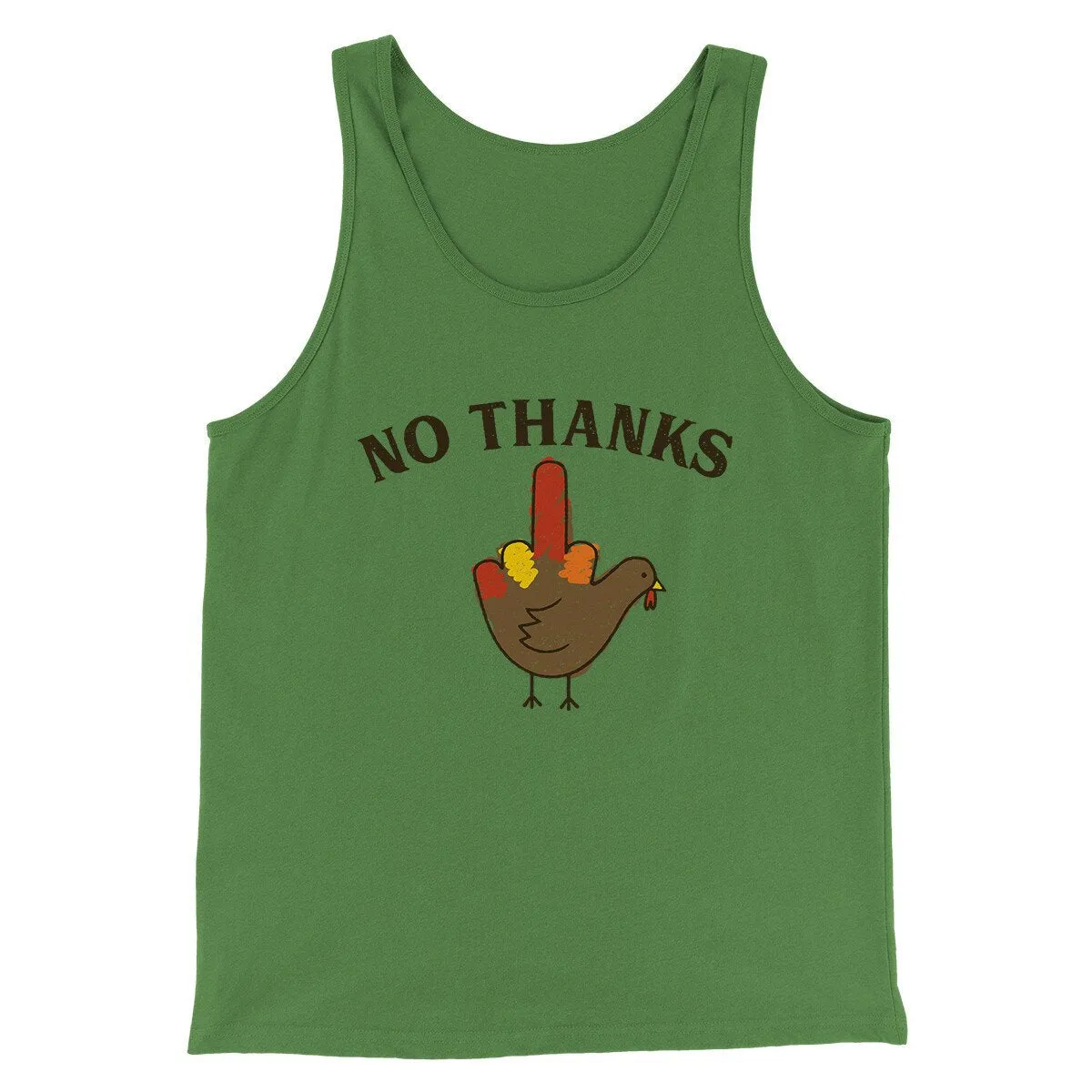 No Thanks Funny Thanksgiving Men/Unisex Tank Top