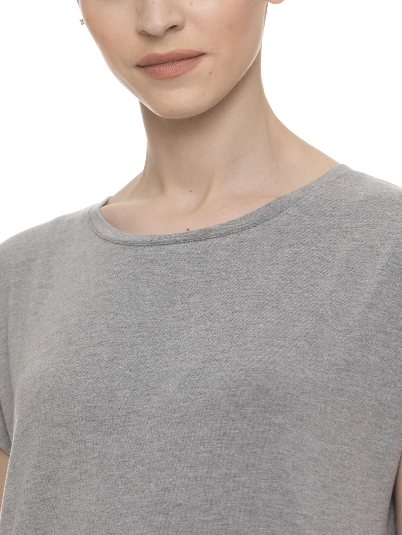 NOELIE SLEEVELESS TEE (HEATHER GREY)