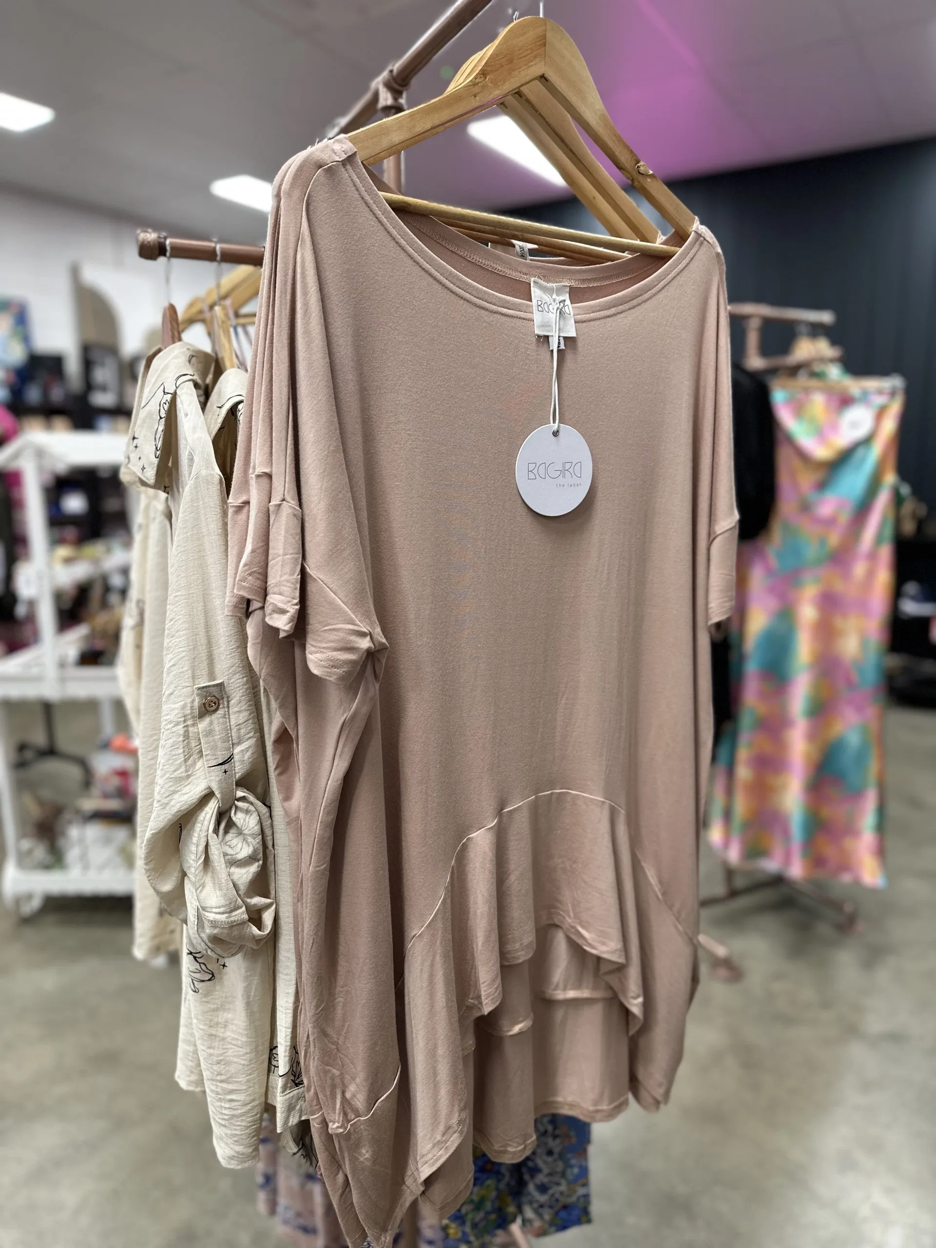 Nude Tunic Top