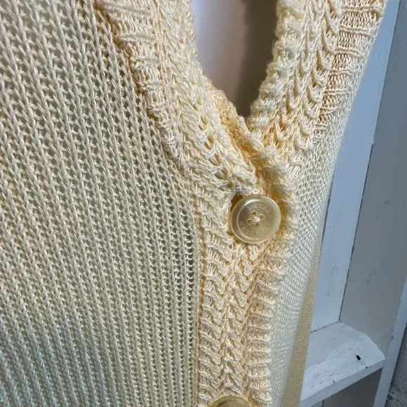 NWT Lauren Ralph Lauren Morton Cardigan Sweater Linen Women’s Large