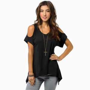 Off Shoulder Tops For Women Short Sleeve Tshirt Womens Tops Fashion
