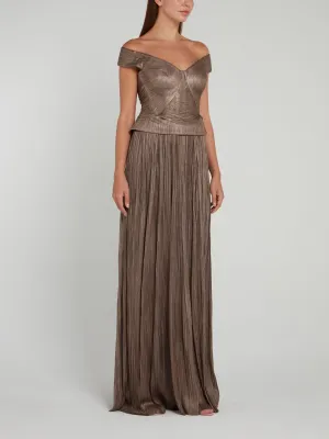 Off-The-Shoulder Silk Top