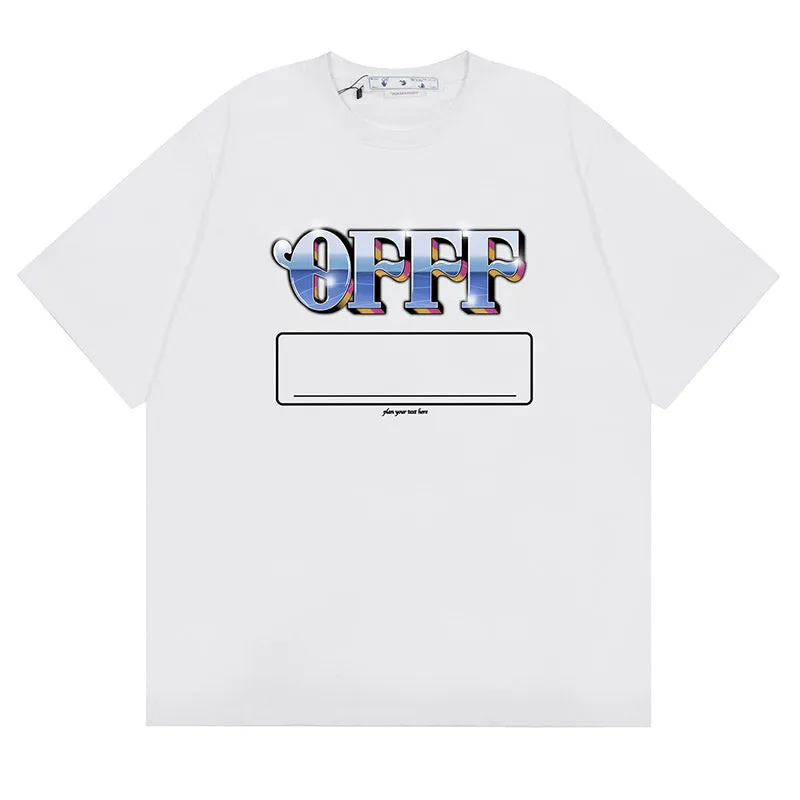 OFF WHITE Alphabet Arrow Pattern T-Shirts
