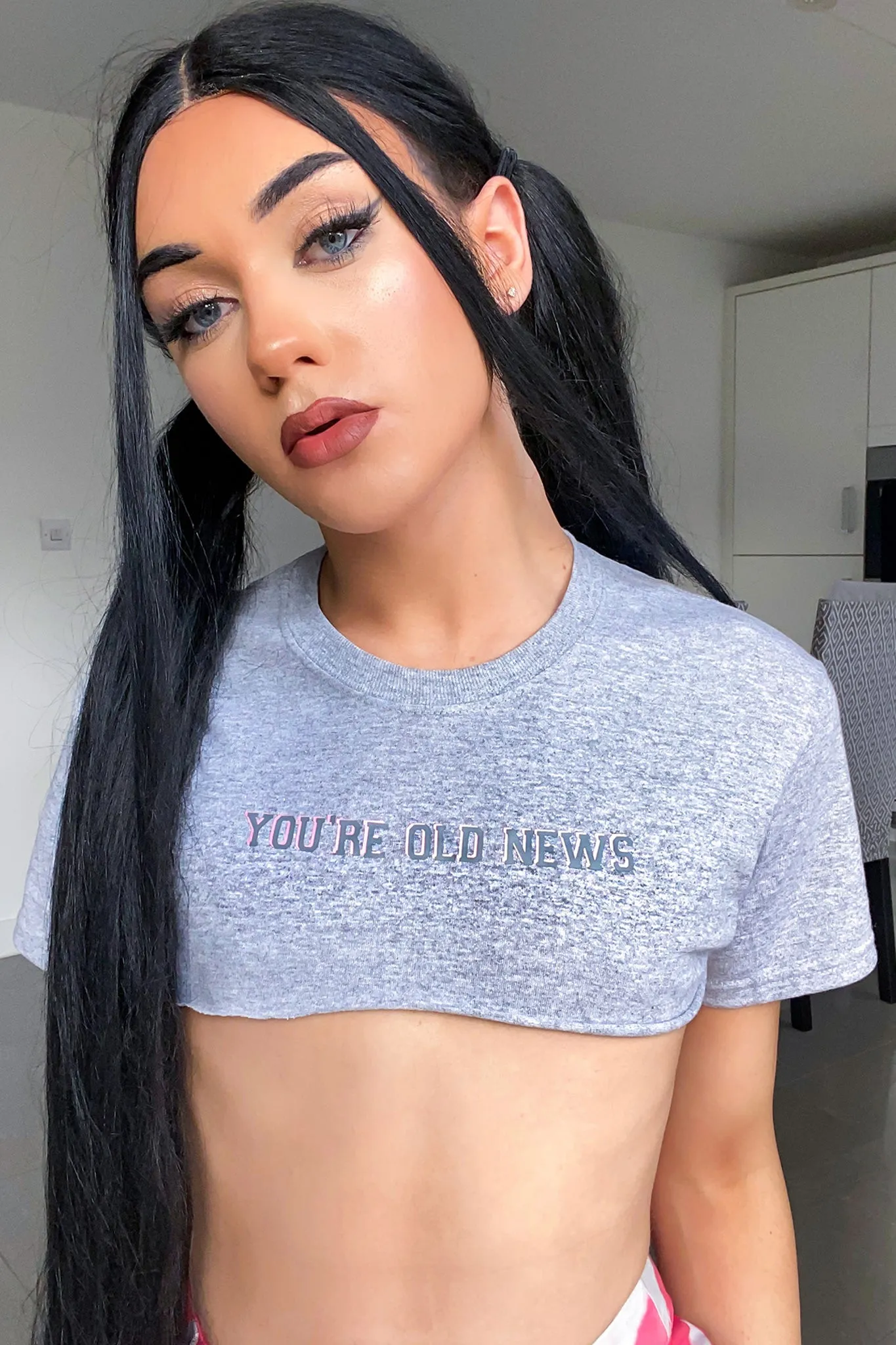 Old News Crop Tee