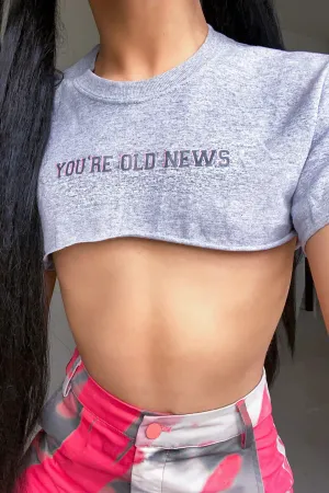Old News Crop Tee