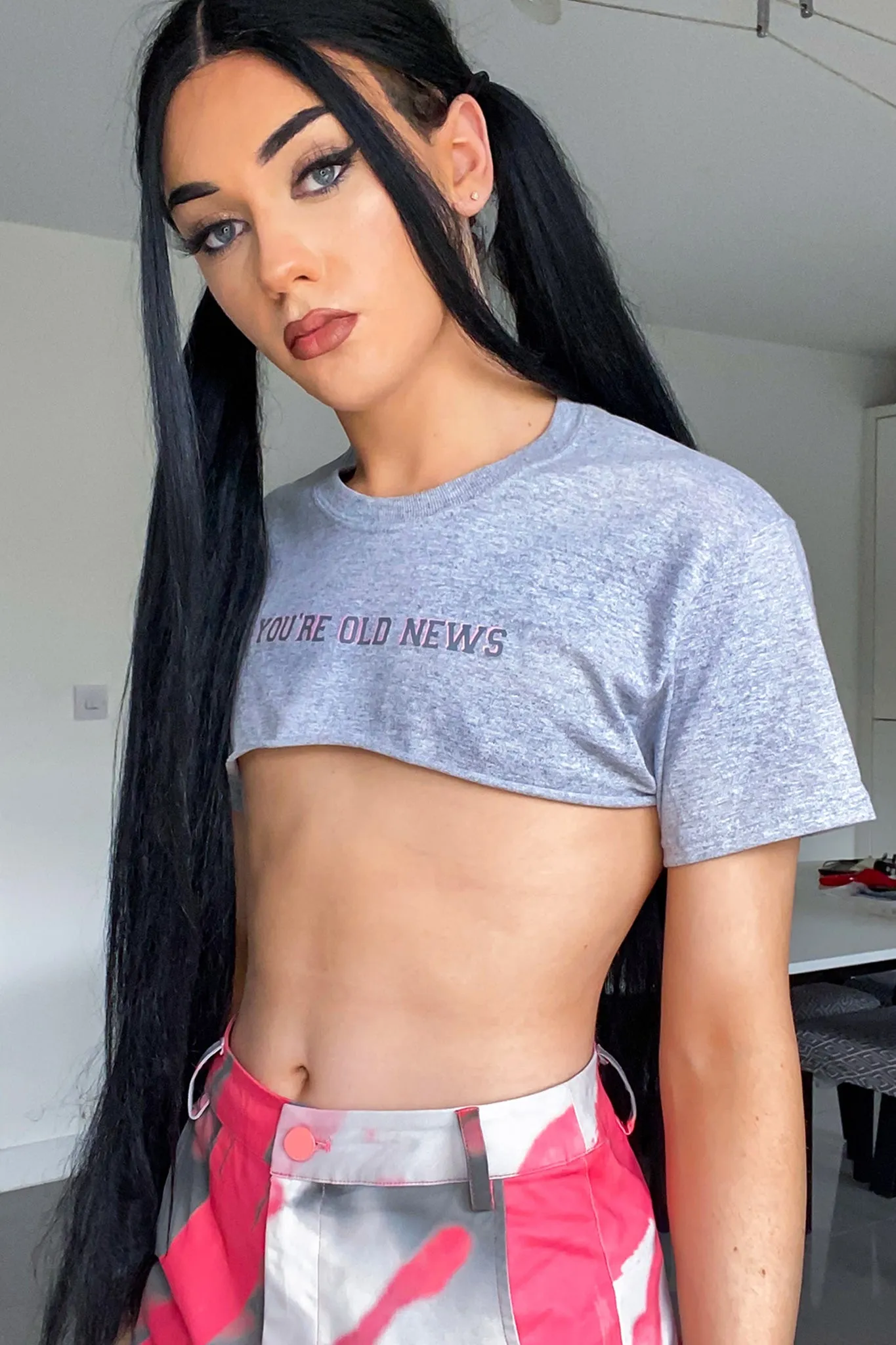 Old News Crop Tee