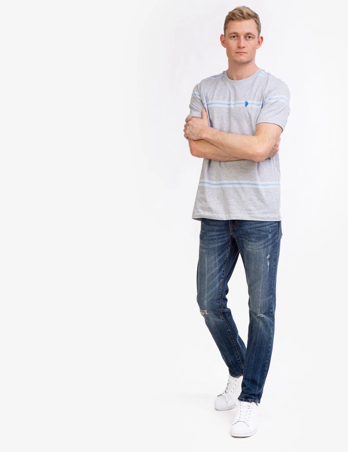 OMBRE STRIPE JERSEY T-SHIRT