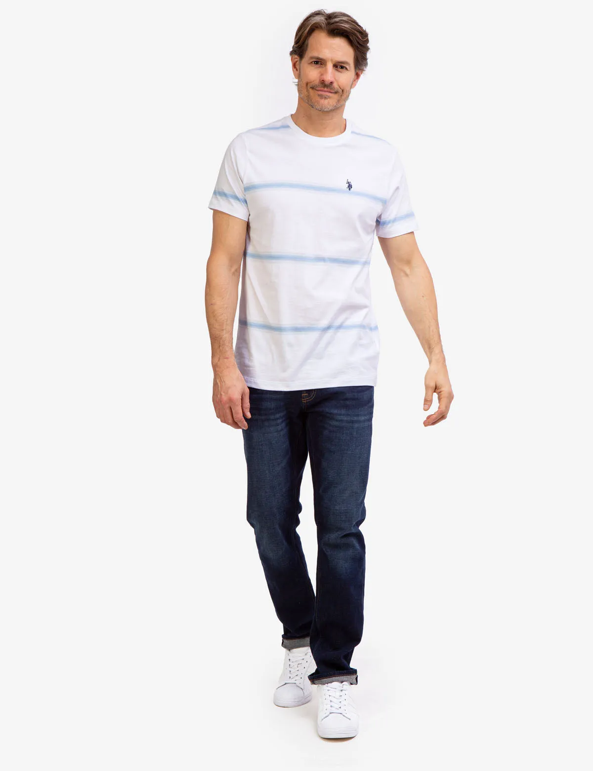 OMBRE STRIPE JERSEY T-SHIRT