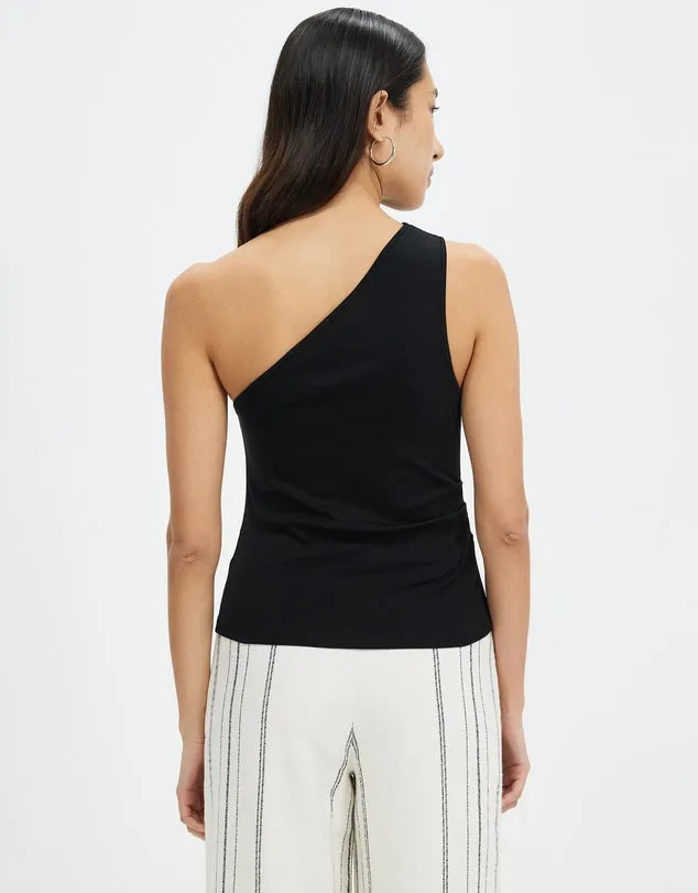 Orchid Jersey One Shoulder Top
