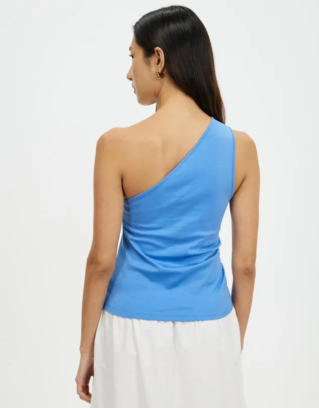 Orchid Jersey One Shoulder Top