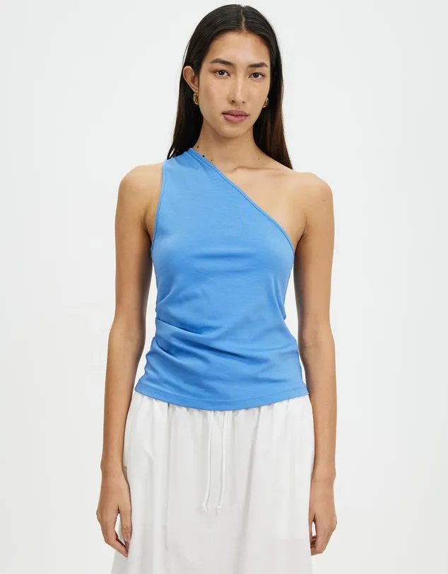 Orchid Jersey One Shoulder Top