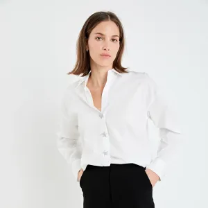 Oversized Collared Button Detail Shirt