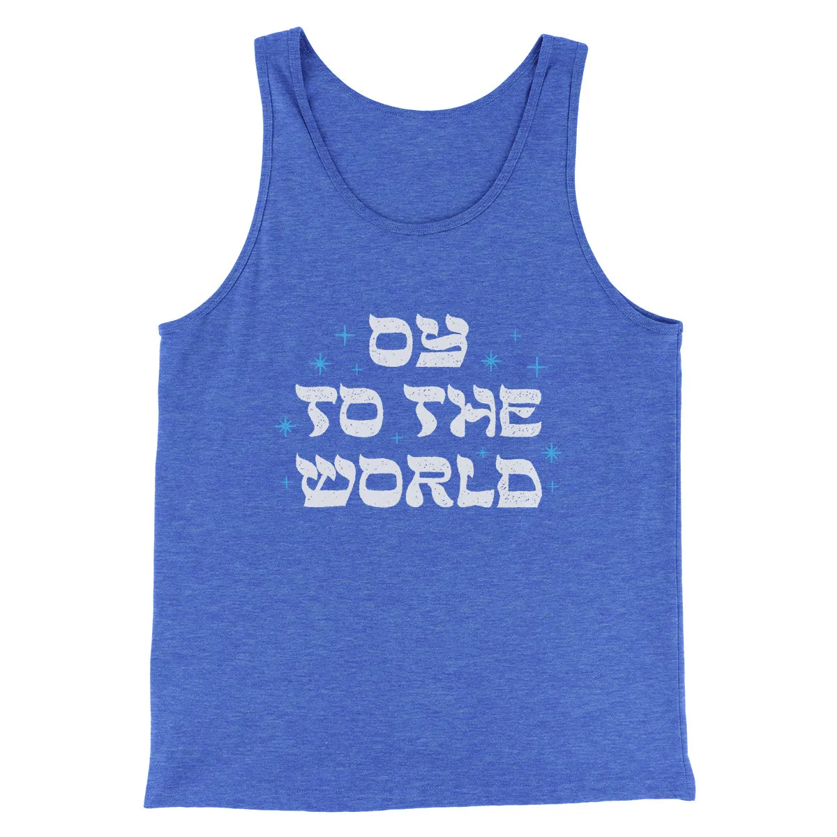 Oy To The World Funny Hanukkah Men/Unisex Tank Top