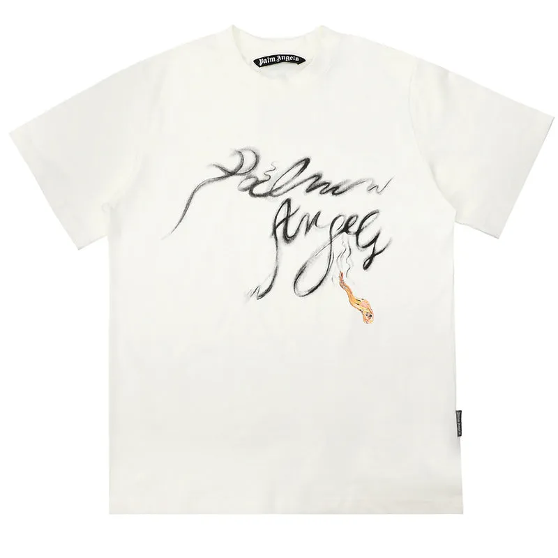 Palm Angels Foggy logo-print T-shirts