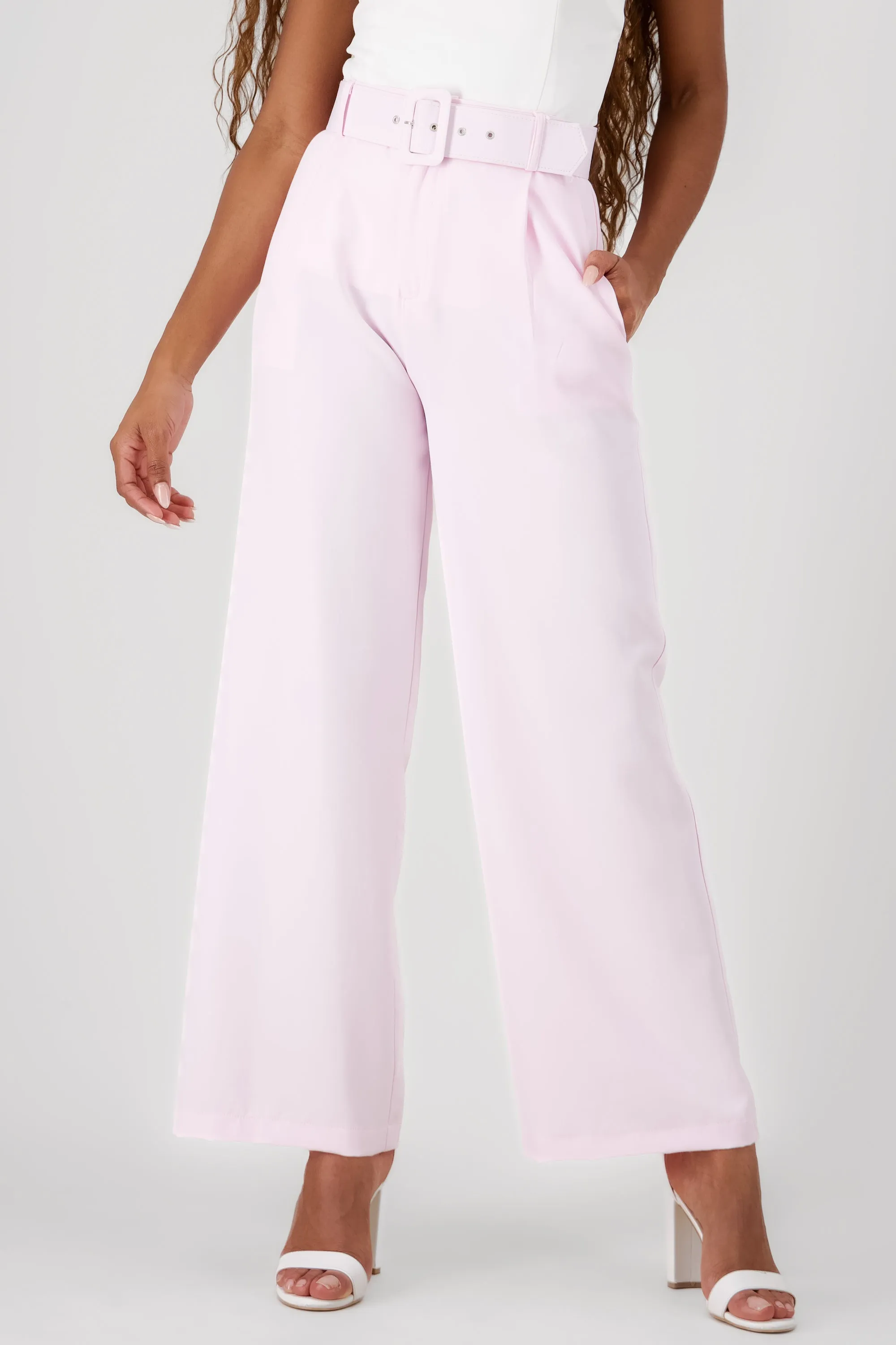 Pantalon Liso Cinturon