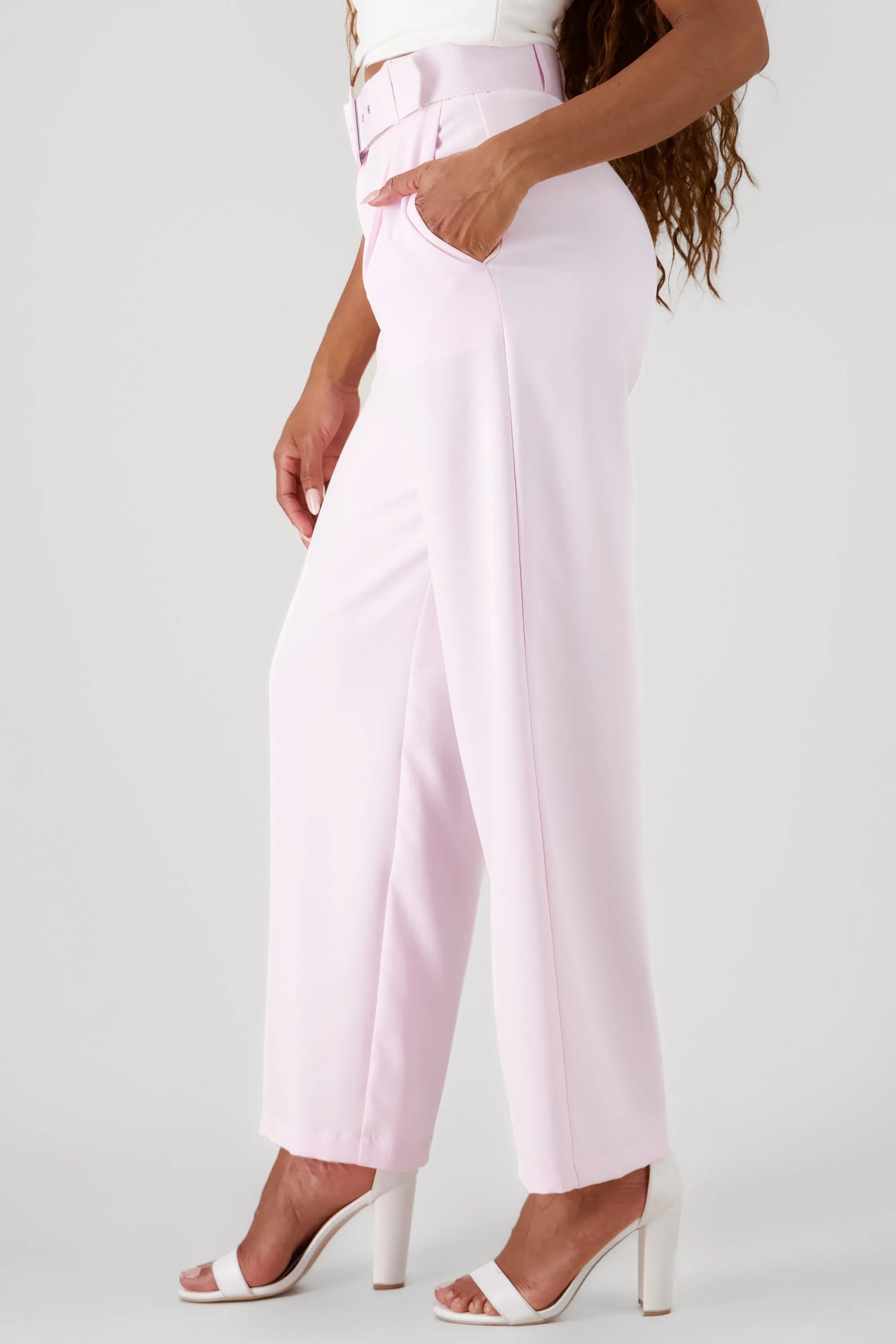 Pantalon Liso Cinturon