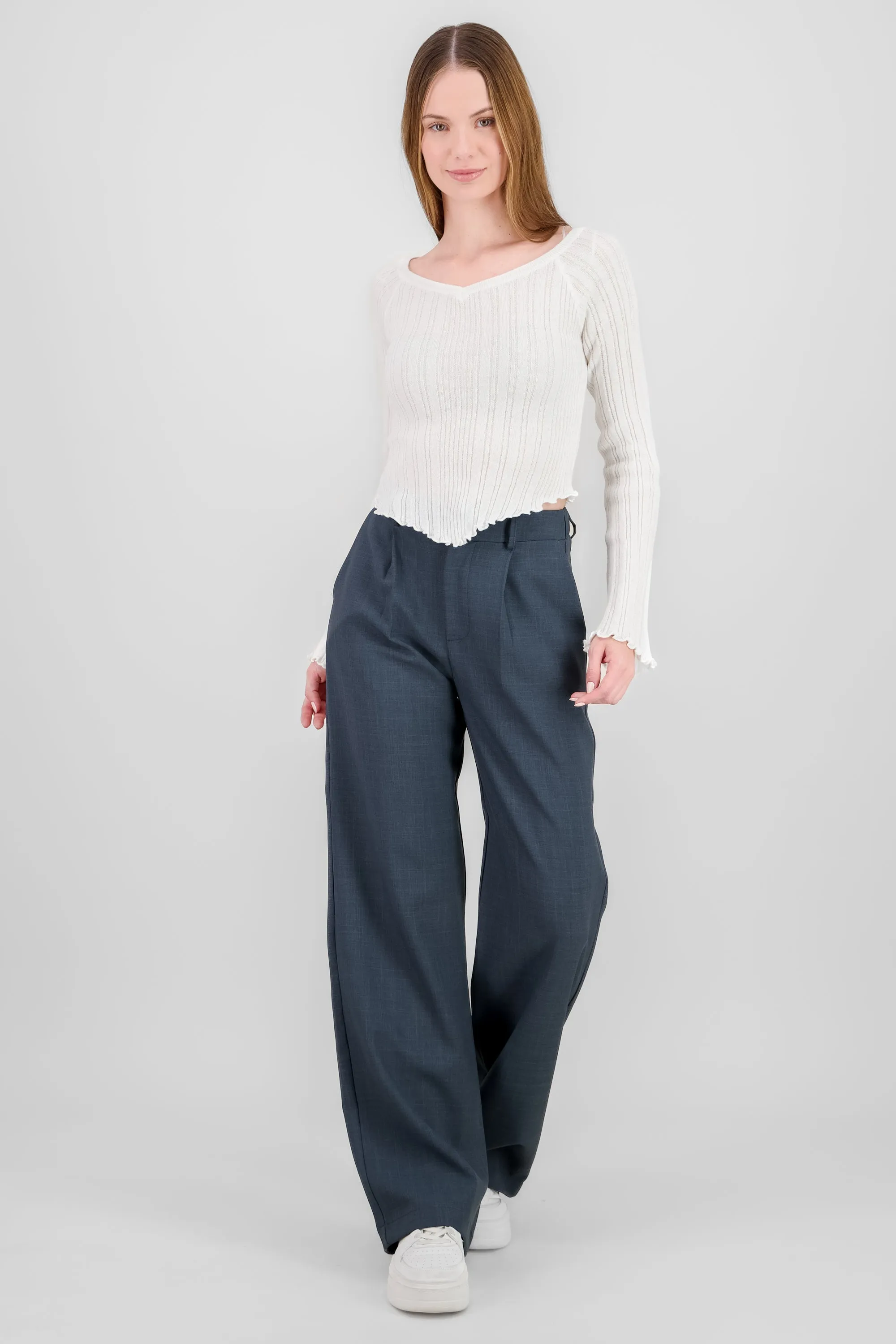 Pantalon pinzas amplio