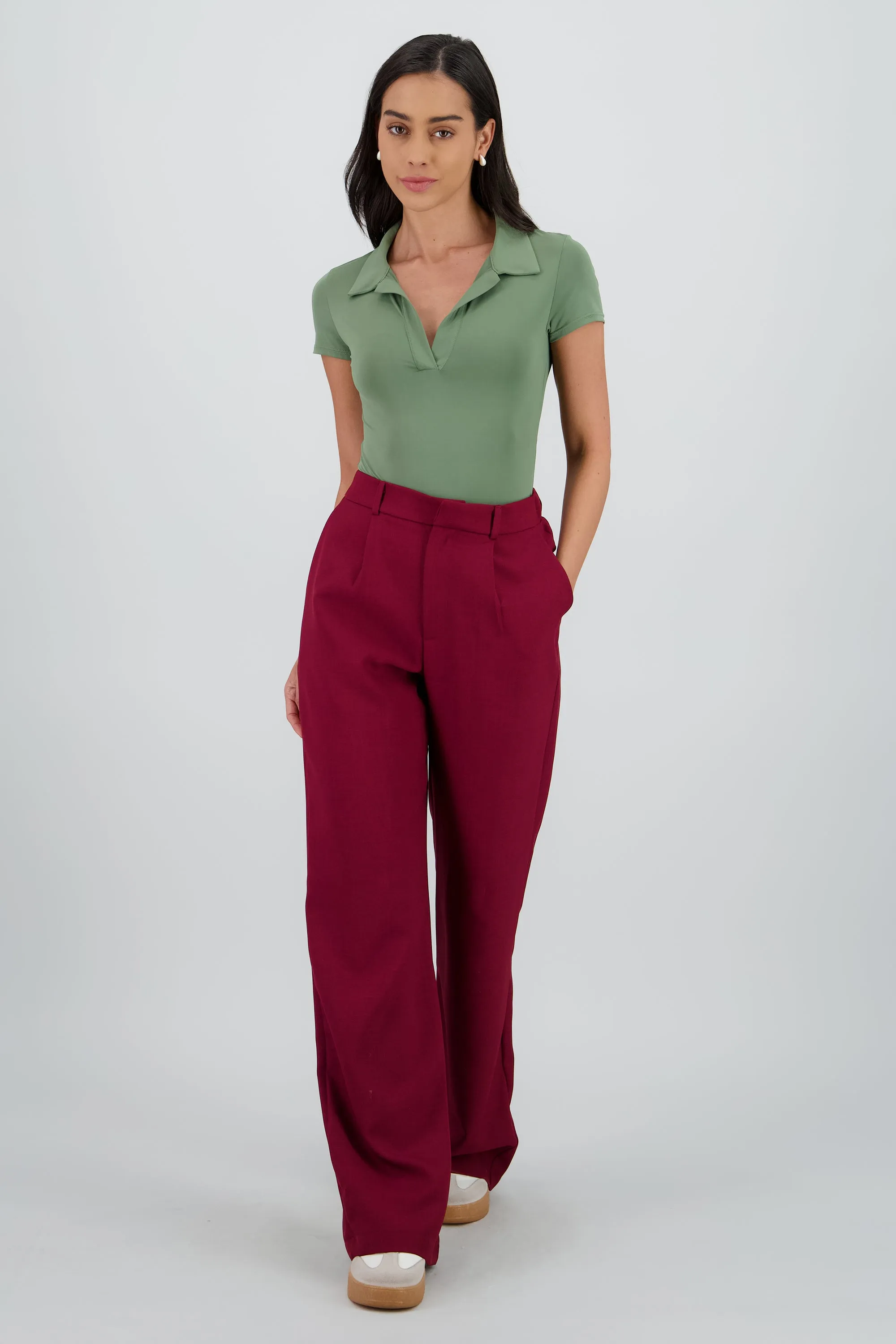 Pantalon pinzas amplio