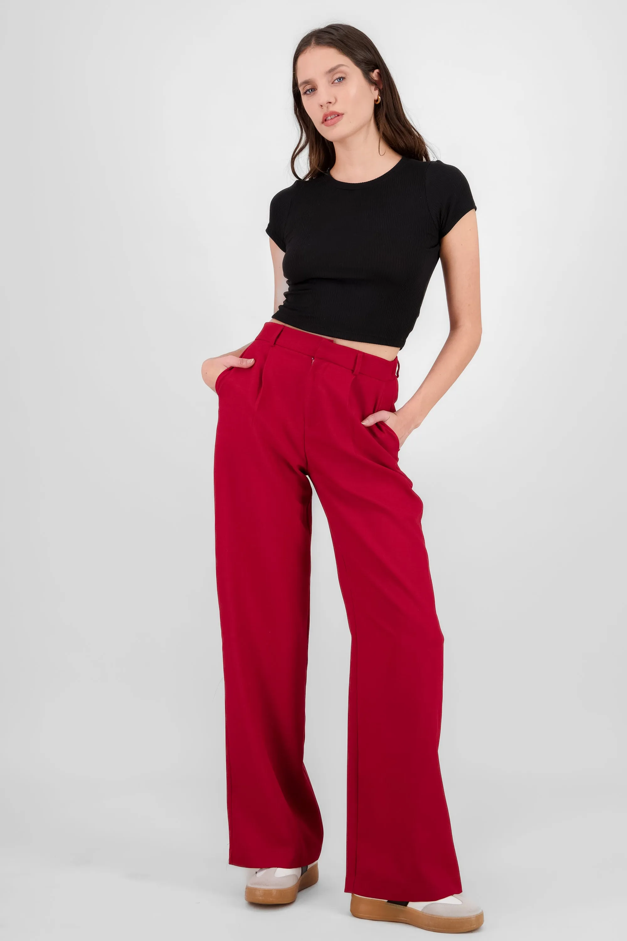 Pantalon pinzas amplio