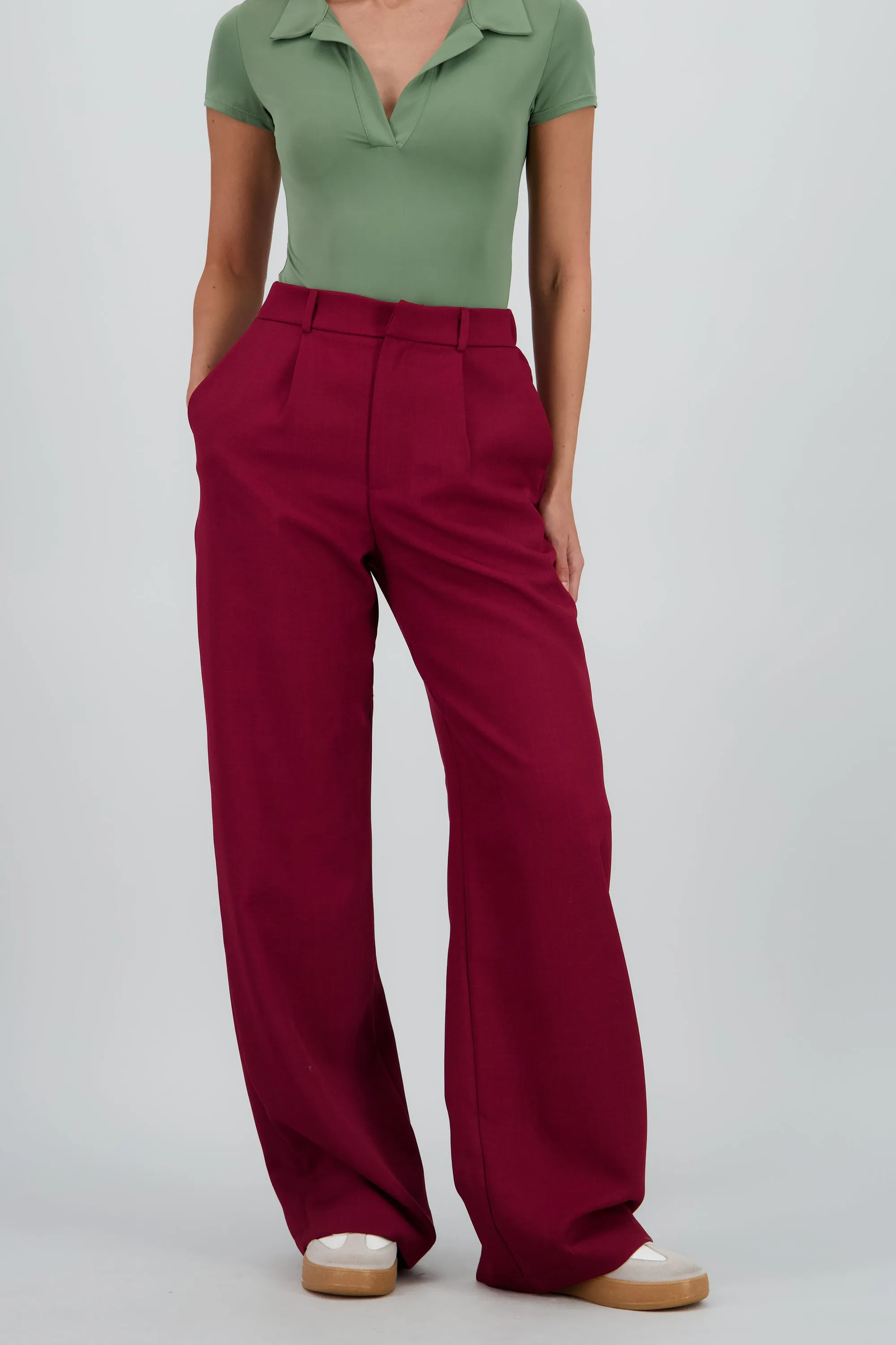 Pantalon pinzas amplio