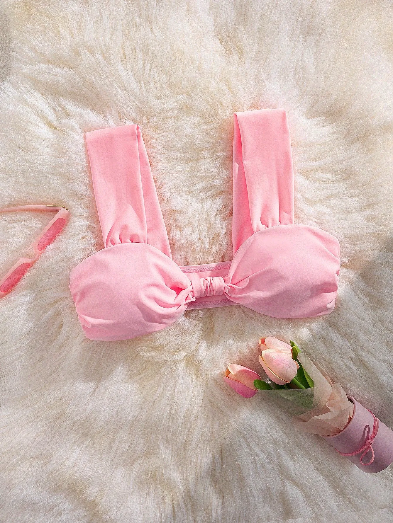 Parte superior de bikini chic con acolchado suave