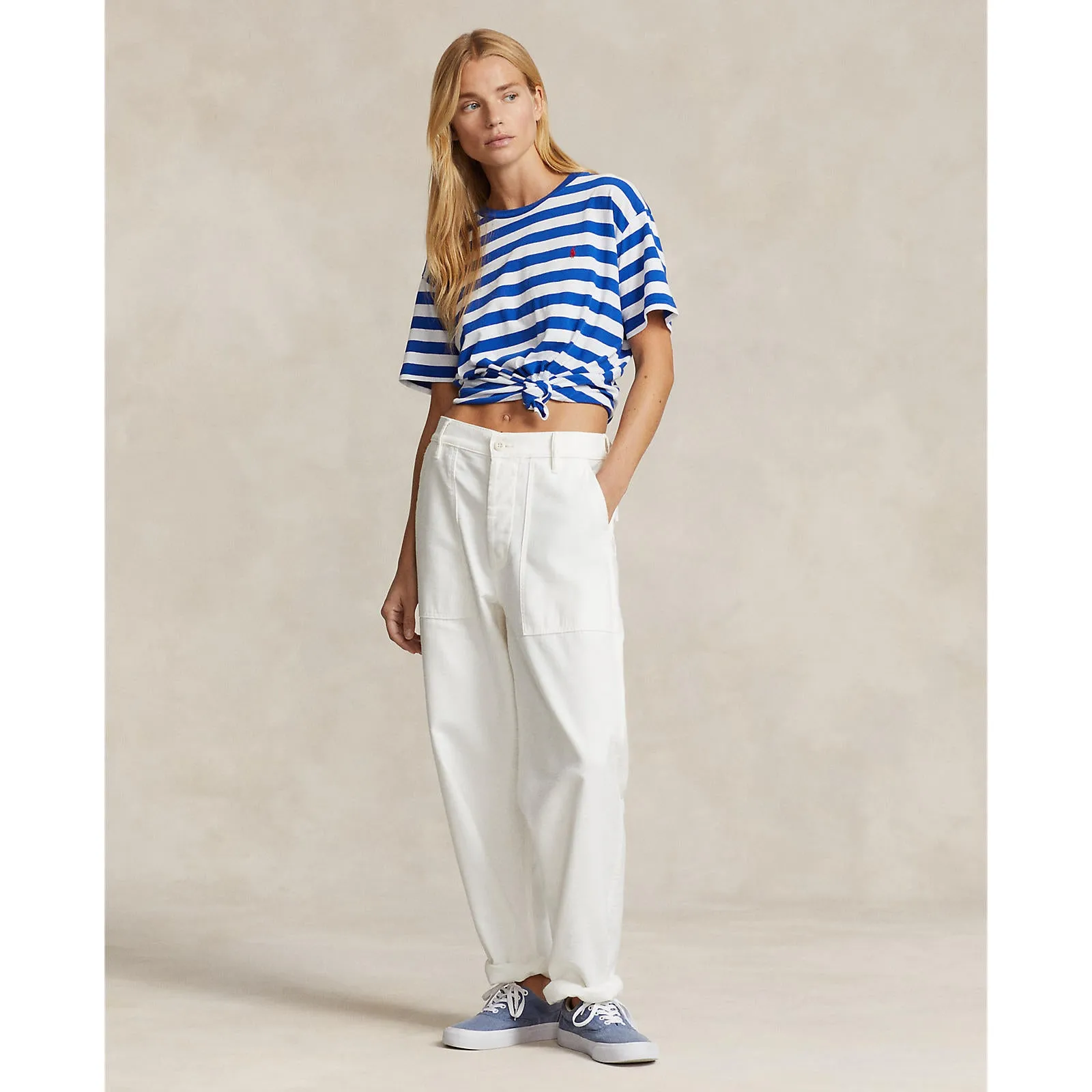 Polo Ralph Lauren - Striped T-Shirt - Sapphire Star/White