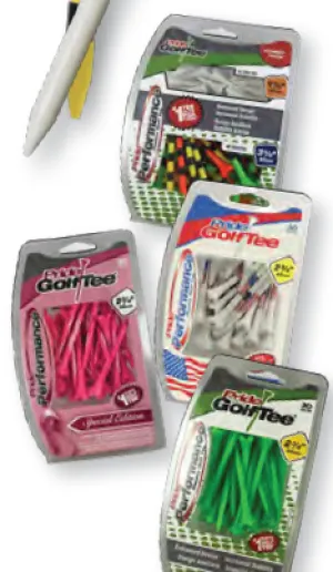 Pride Performance Striped Plastic Golf Tees - Boxes