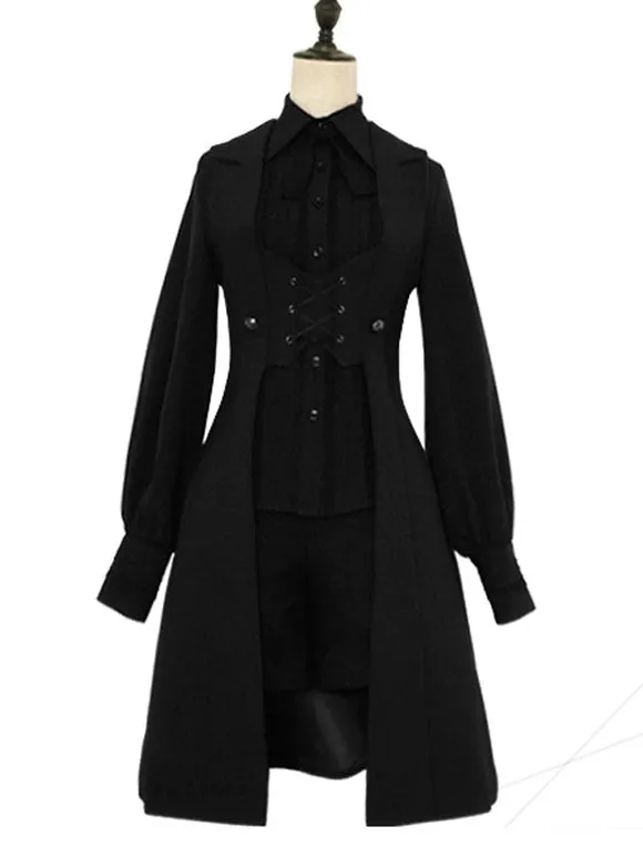 Prince Lolita Lace-up Long Vest