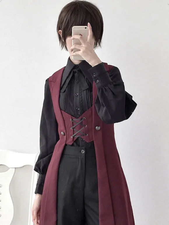 Prince Lolita Lace-up Long Vest