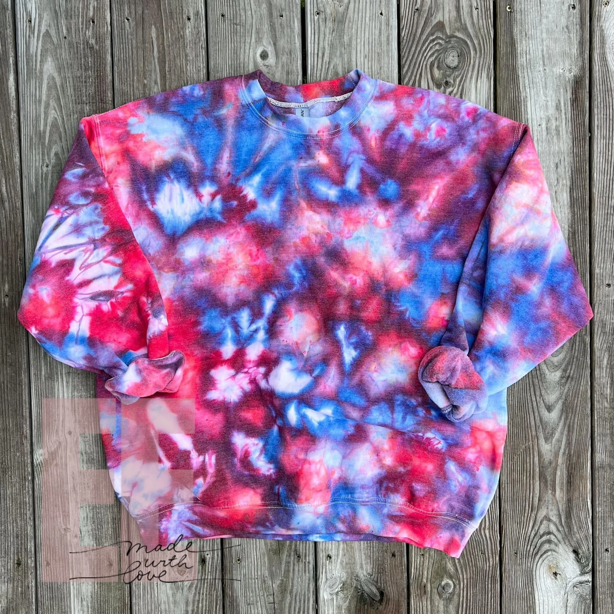 Red, White and Blue Ice Dye