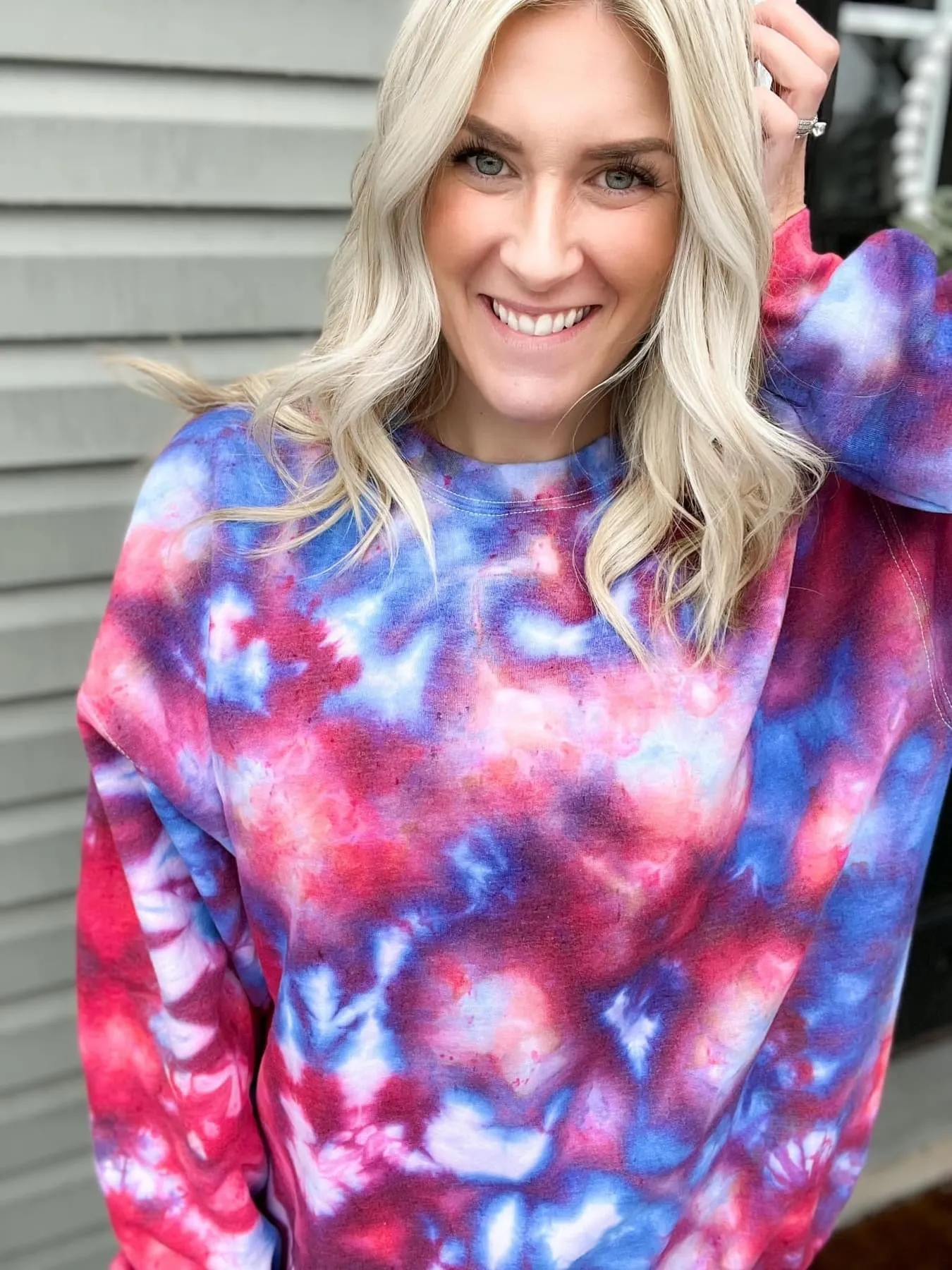 Red, White and Blue Ice Dye